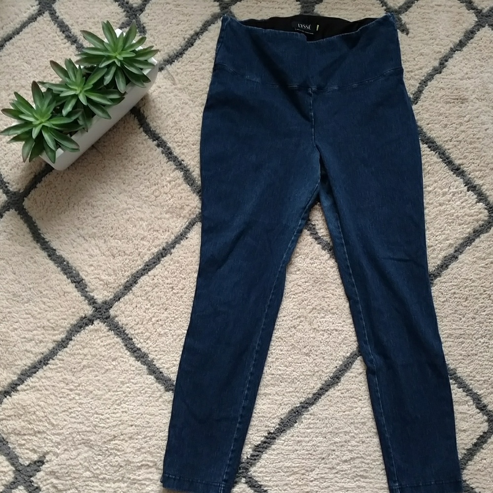 Super Stretchy Medium Waist Lysse Jeans dark wash
